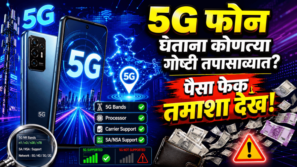 5G फोन घेताना कोणत्या गोष्टी तपासाव्यात पैसा फेक तमाशा देख!