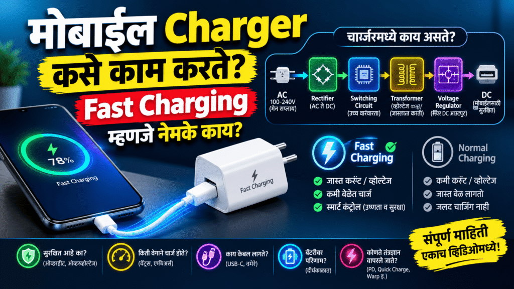 मोबाईल Charger कसे काम करते? Fast Charging म्हणजे नेमके काय?