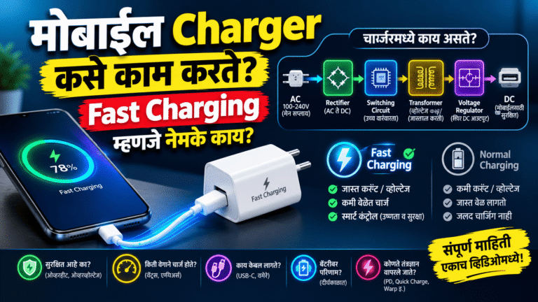 मोबाईल Charger कसे काम करते? Fast Charging म्हणजे नेमके काय?
